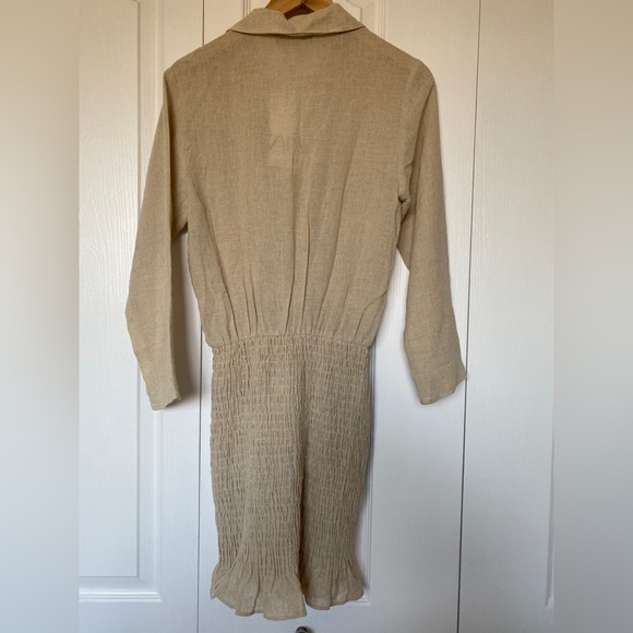 NWT Zara Valery Dress Linen Blend size XS - Picture 6 of 7